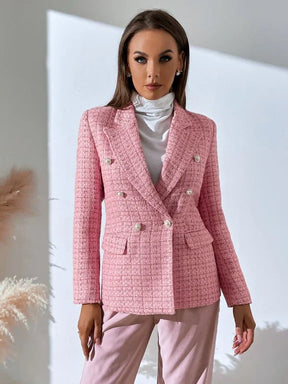 Blazer Antonella Forrado 2024 - Tecido Tweed Texturizado